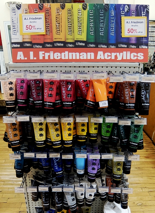 NYの老舗アート・サプライ店、A.Iフリードマン(A.I.Friedman) Life is about creating yourself_b0007805_14404432.jpg