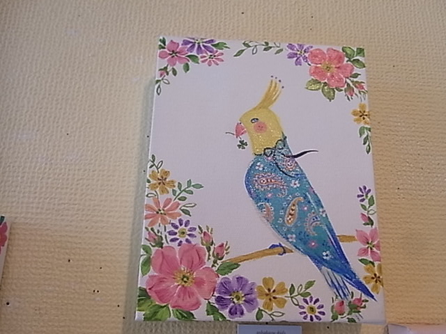 鳥展、セキセイインコ・オカメインコたっぷりご紹介、常設新作と松岡文個展_d0322493_213992.jpg