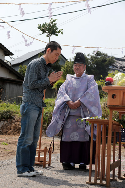 Oさん　地鎮祭です_b0163070_17381418.jpg