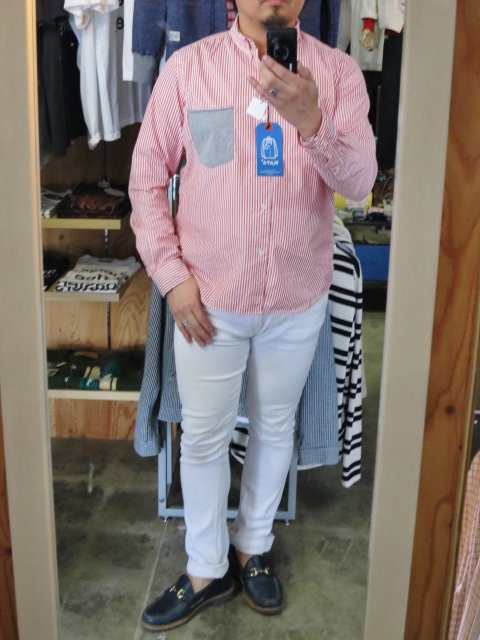 PIN STRIPE B/D 切り替えTEE Pocket SHIRTS ・・・ By Kato_d0152280_2228751.jpg