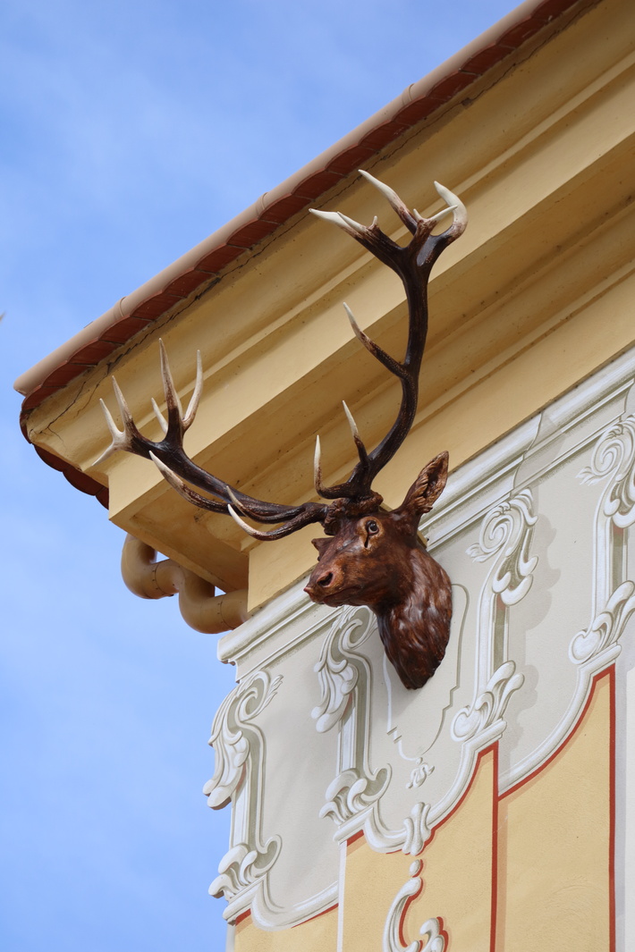 シャンボール城内装 玉座 王冠 鹿の角 はんなりマンゴー