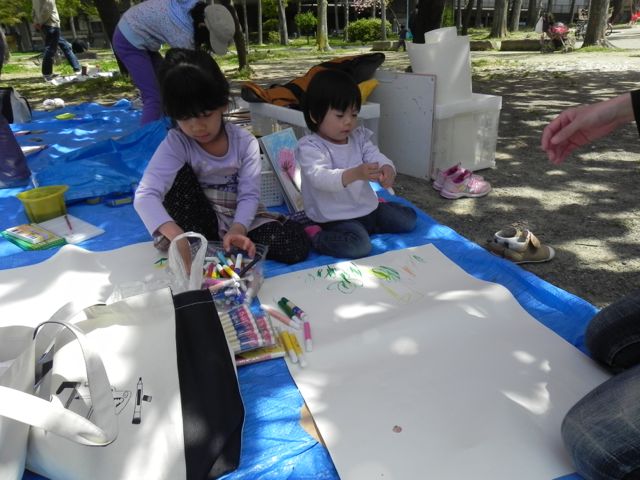 八重桜で写生会_d0076558_62919.jpg