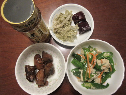 今日の晩酌 アテはスーパーで買ったもの W よく飲むオバチャン 本日のメニュー