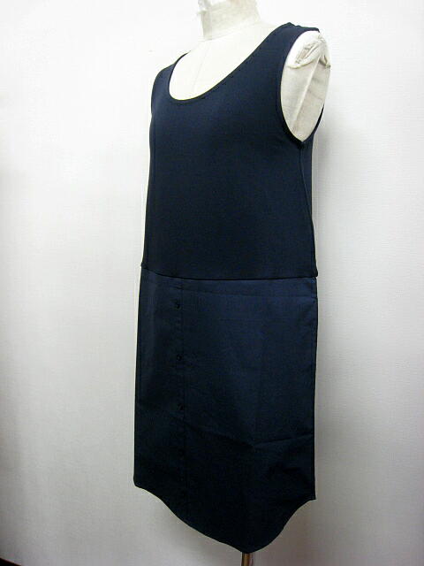 ｃｌｏｃｈｅ （ クロッシェ ）　スソ切り替えノースリーブ  ＮＡＶＹ_a0089359_1472655.jpg