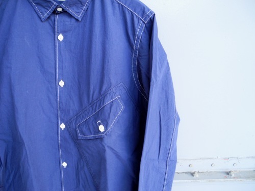 Slanting flap pocket shirt_c0278324_18214573.jpg