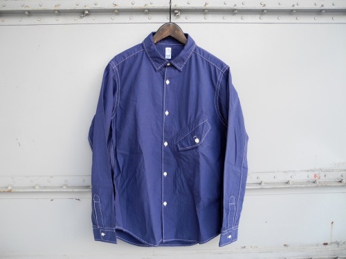 Slanting flap pocket shirt_c0278324_18221106.jpg