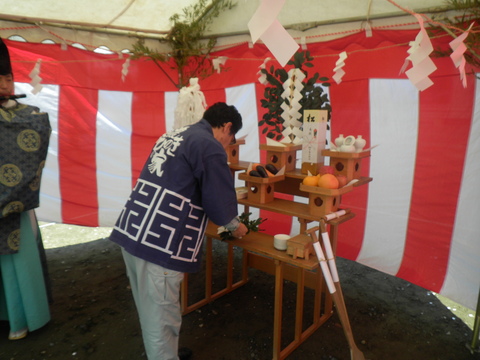 東京モデルハウス地鎮祭_f0073301_8575615.jpg