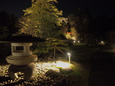 藤田記念庭園の夜桜（弘前市）*2015.04.25_b0147224_2249596.jpg