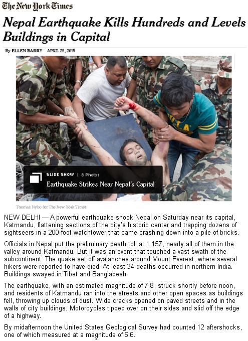 4/25 ネパールでM7.8の大地震発生、親日国ネパールと日本の関係_b0007805_3144011.jpg