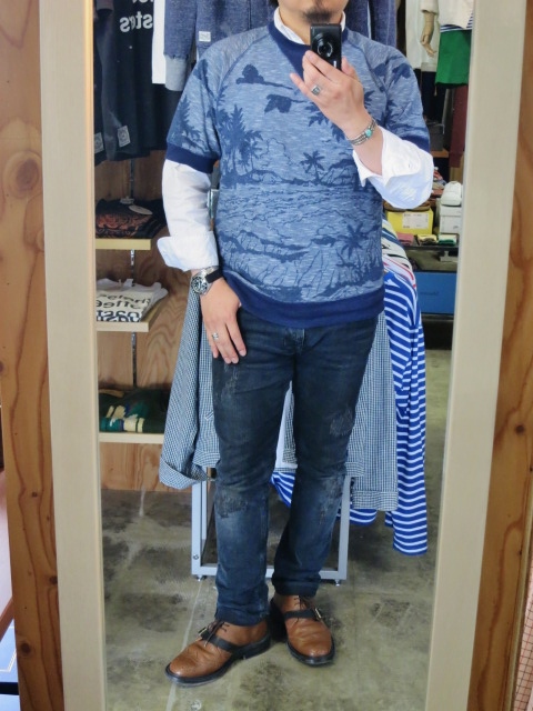 BIRVIN UNIFORM ・・・ 洒落乙なジャガード織りTEE!★!_d0152280_21333091.jpg
