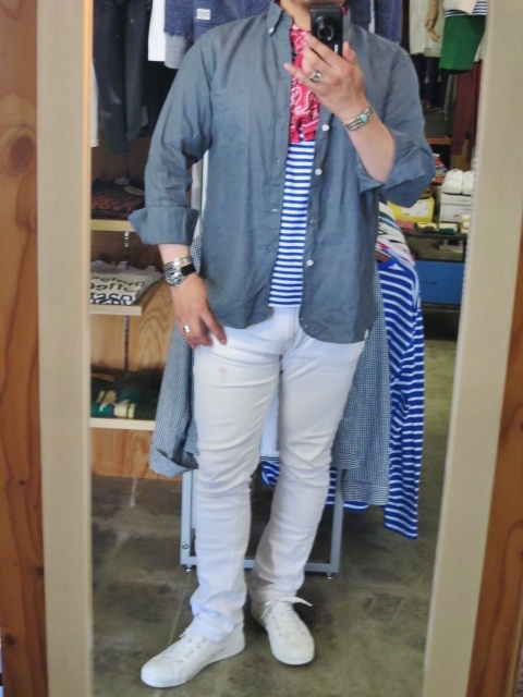 大人の夏を表現する時が来ましたョ~・・・ James Mortimer By LINEN(麻) B/D SHIRTS!★!_d0152280_1683385.jpg