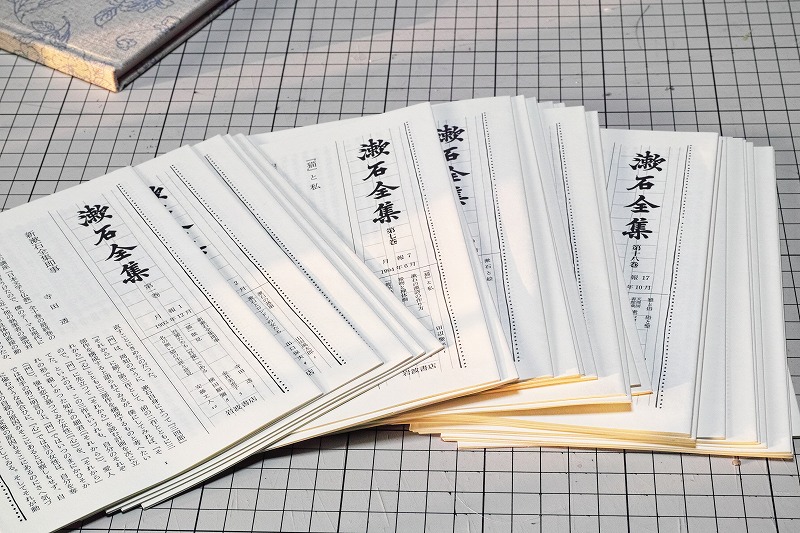 漱石全集月報 の製本1 明暗 の日々