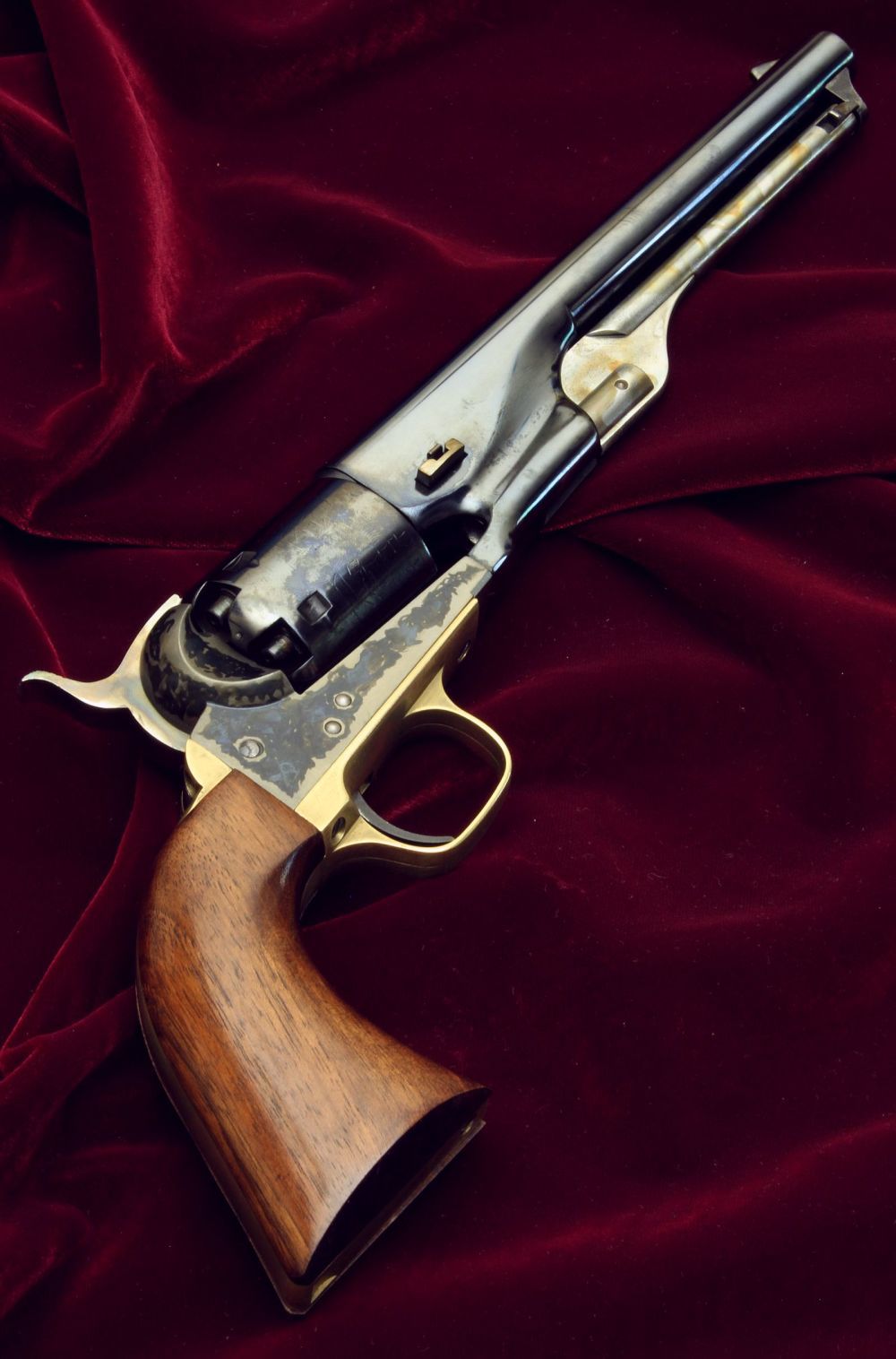 美・サイレント・・・ Colt M1861 Navy revolver Blueing work