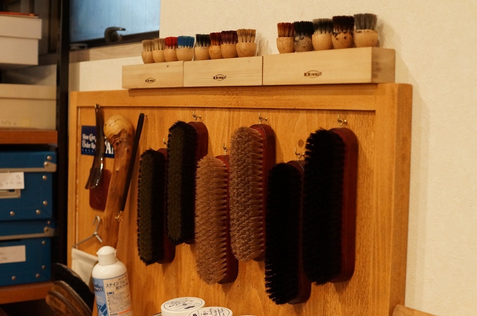 シューケア用品を収納 Shoe Care Shoe Order Fans 浅草本店 M Mowbray Shop