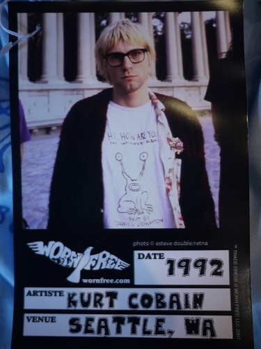 『WORNFREE/ヲンフリー』ニルバーナ　カートコバーン　KURT COBAIN　TEE_a0119505_17174277.jpg