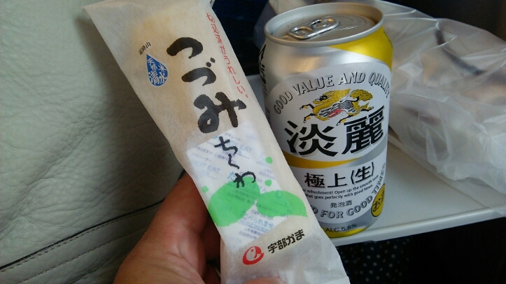 GW最後の朝ごはん@新幹線の中_c0212604_11233314.jpg