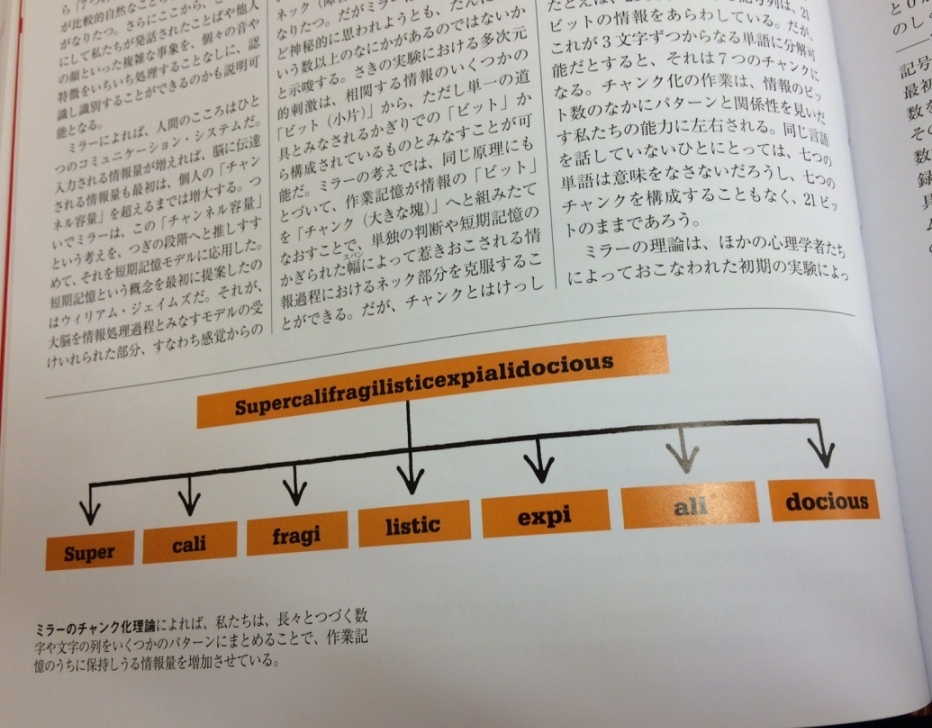 ミラーの チャンク化理論 知識の量をはかる