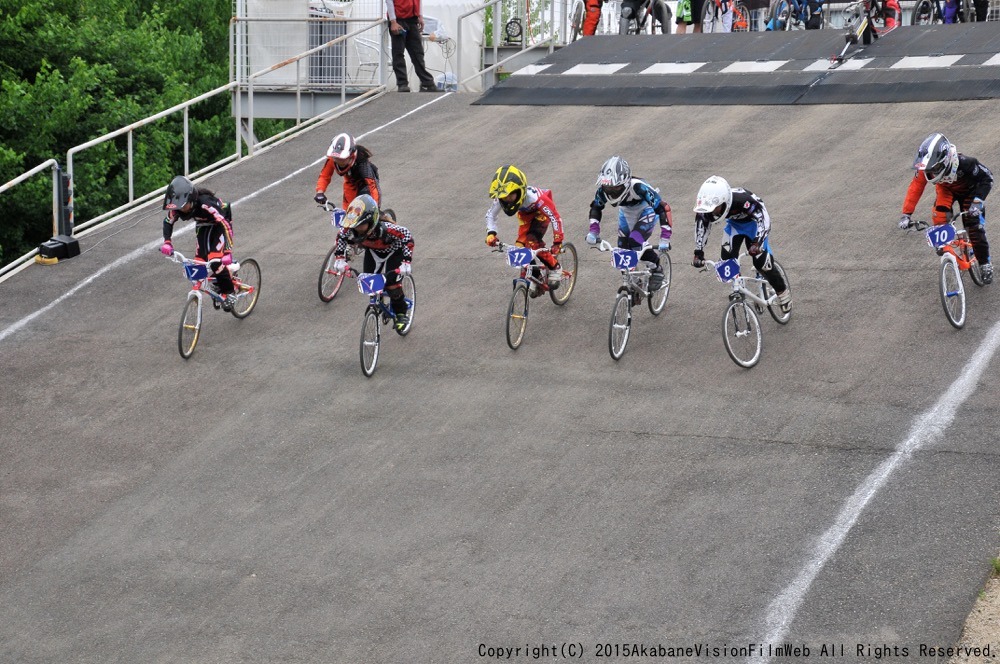 ２０１５JBMXFシリーズ第１戦岸和田大会vol6：ガールズ11-12/１３−１４決勝　動画あり_b0065730_20373711.jpg