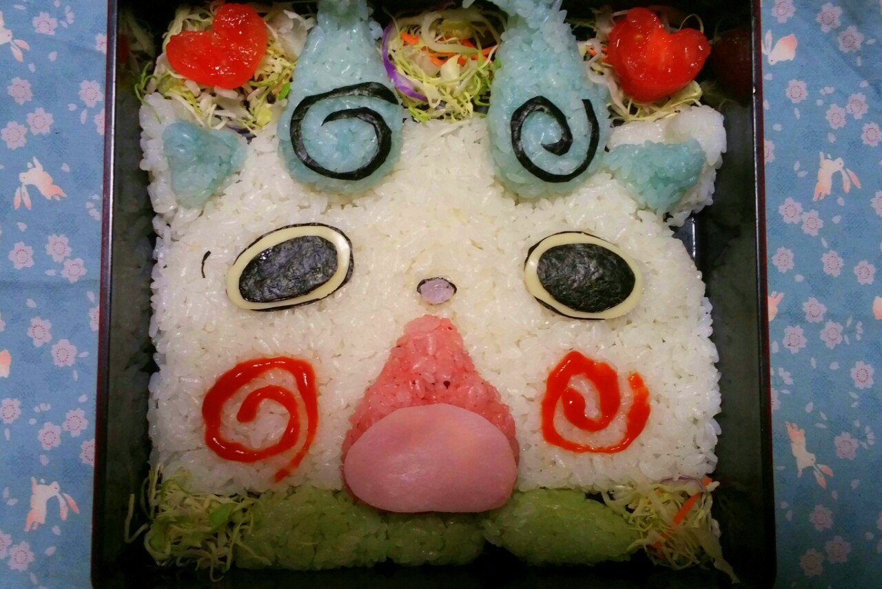 重箱からコマさん ロ ノ ノ もんげ 姉ちゃんママの簡単キャラ弁