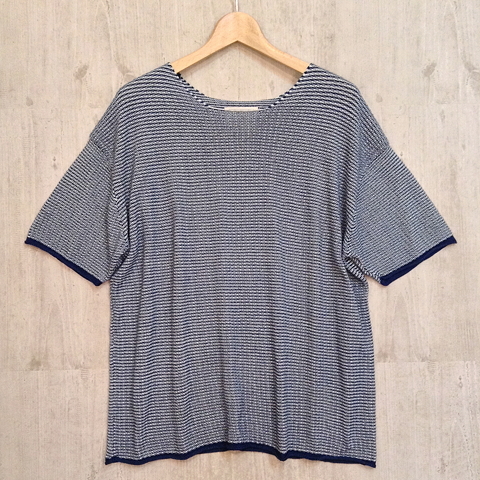 【 bukht 】 LINKS INDIGO BORDER BIG TEE！！_b0295441_18231594.jpg