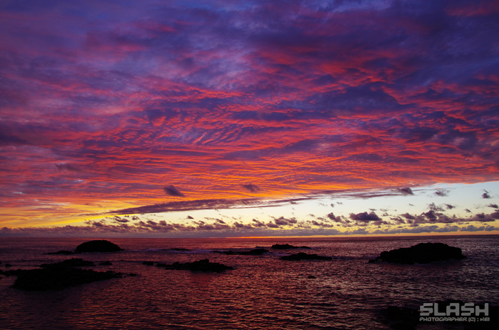 北海道 留萌市 夕陽 夕日 夕焼け 野生動物写真家 佐藤 圭 北海道の自然と野生動物
