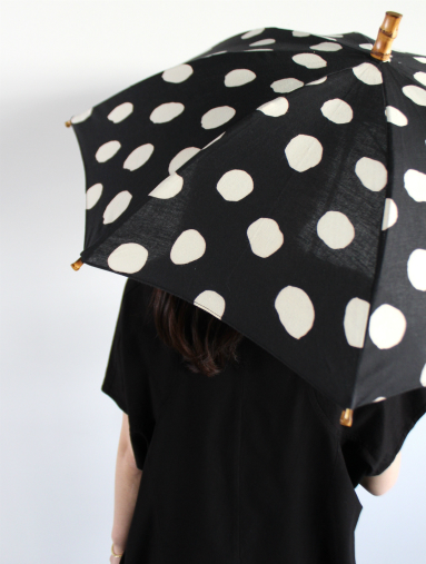 ツタエノヒガサ　 女性の日傘 - 「きつねのたすき」(注染)_b0139281_16153392.jpg