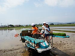 田植え体験(上目黒小・枝野小)_d0247484_17463417.jpg
