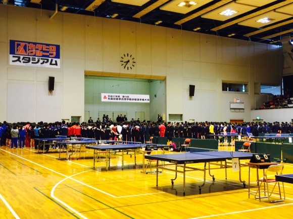 平成27年度 青森県春季高等学校卓球選手権大会 初日 東奥学園 男子卓球部