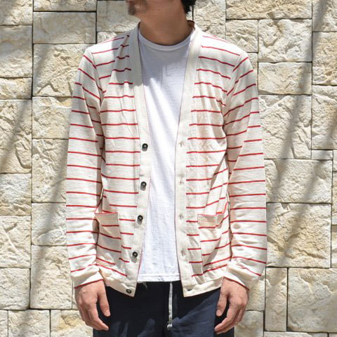 Striped Linen Jersey Cardigan -FRANK LEDER-_d0158579_1527293.jpg