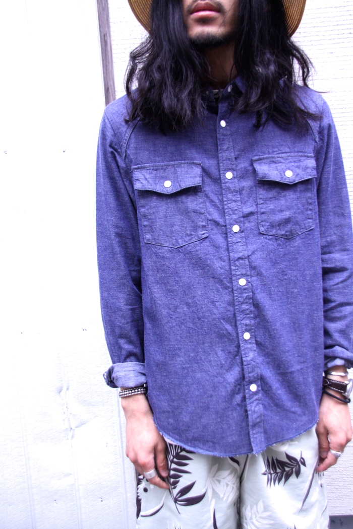 LAST ONE DENIM WEASTERN SHIRT_f0212574_18121537.jpg