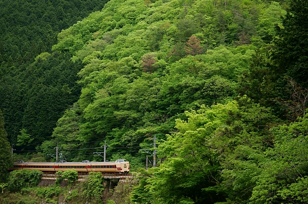 5月3日 新旧「こうのとり」が新緑を行く_f0037227_128679.jpg