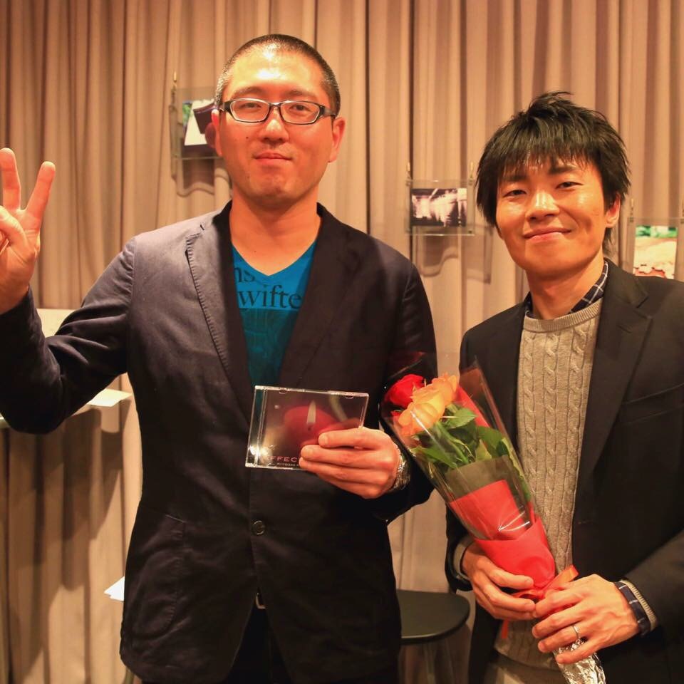 友人の歌手。川元清史くんと。赤坂ライブにて。_a0112393_18023426.jpg