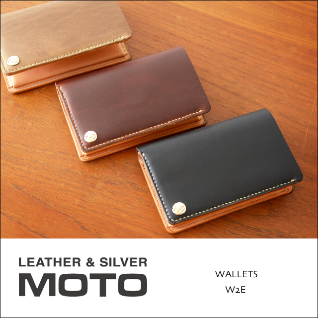moto leather＆silver[モトレザー] 二つ折ウォレット クロームエクセル