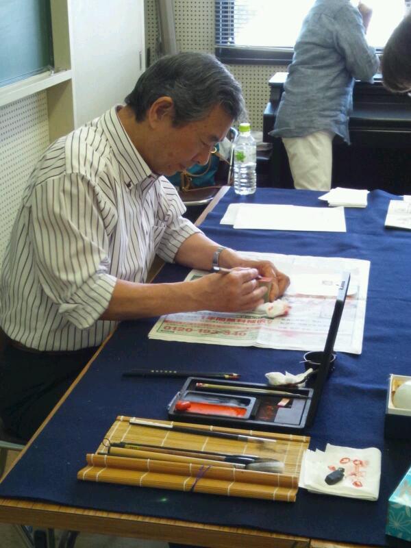 篆刻講習会(^-^)_b0165454_11443916.jpg