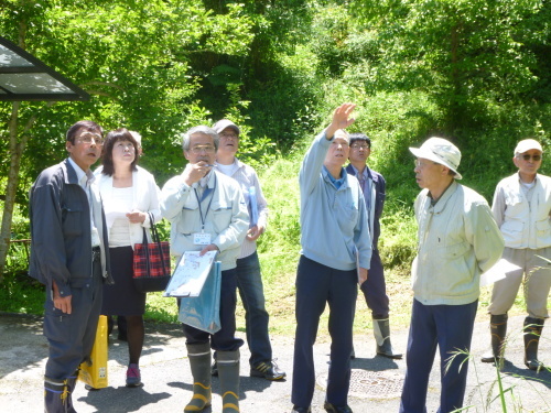 ５月１９日　御所尾原の土砂災害特別警戒区域を視察_c0104626_14331837.jpg