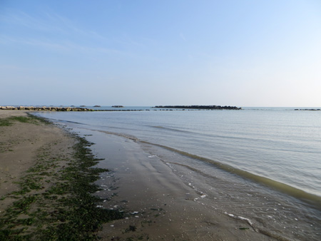 アドリア海の朝の浜_f0234936_4572462.jpg