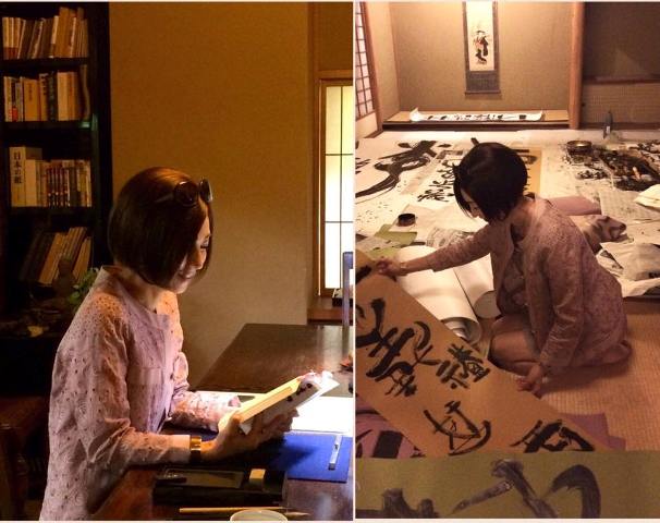 作品展へ向けて、書道のお稽古♪_a0138976_175366.jpg