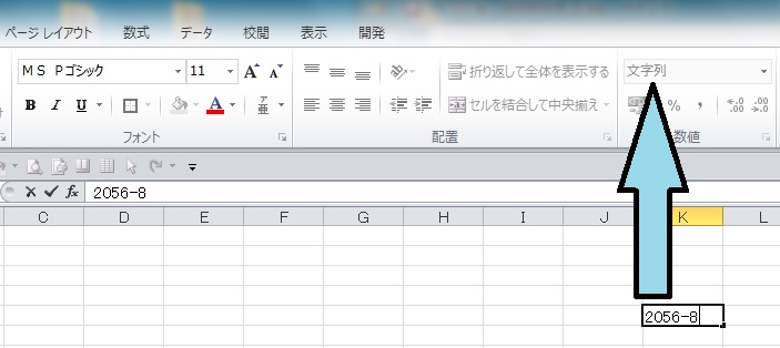 Excelの入力データを打ったそのままで表示させるには_b0215826_1671682.jpg