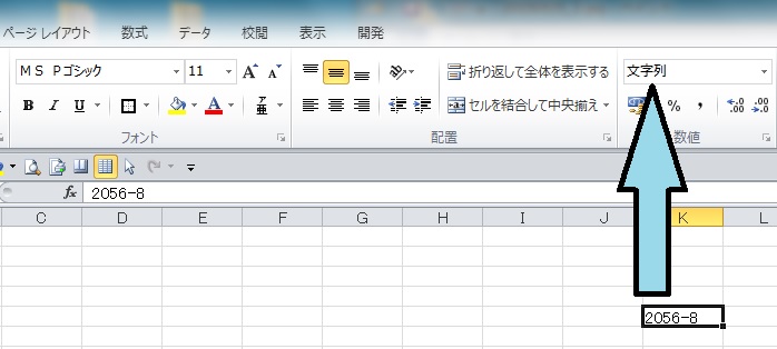 Excelの入力データを打ったそのままで表示させるには_b0215826_1672526.jpg