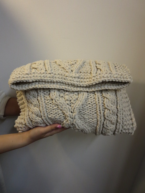 トゥデイフル  TODAYFUL　　Cable Knit Clutch_e0076692_1832554.jpg