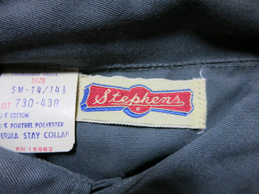 5/30(土）入荷！デッドストック　Stephens 半袖ワークシャツ！_c0144020_13485151.jpg
