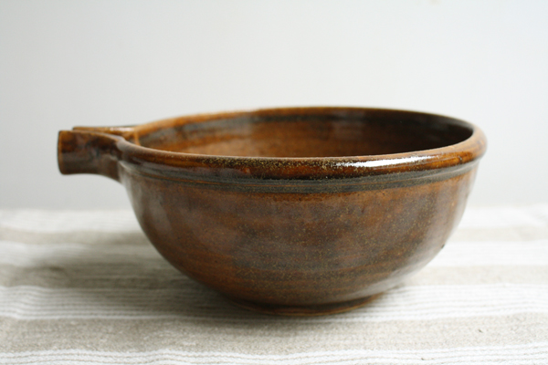 小久慈焼飴釉片口 : 青蓮亭日記