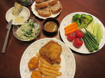 晩ごはんは、ケンタッキーAパックで!ヽ(`▽´)/_c0212604_16345234.jpg