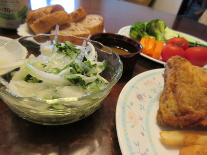 晩ごはんは、ケンタッキーAパックで!ヽ(`▽´)/_c0212604_1636591.jpg
