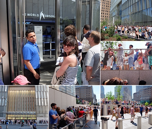 ワン・ワールドトレードセンター（One World Trade Center）展望台の一般オープン、初日の行列の様子_b0007805_619183.jpg