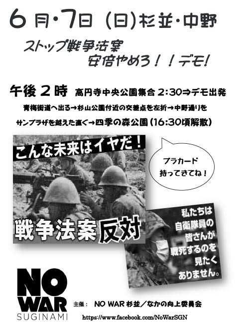 戦争参加法案　6月19日に強行採決か_f0212121_15305934.jpg