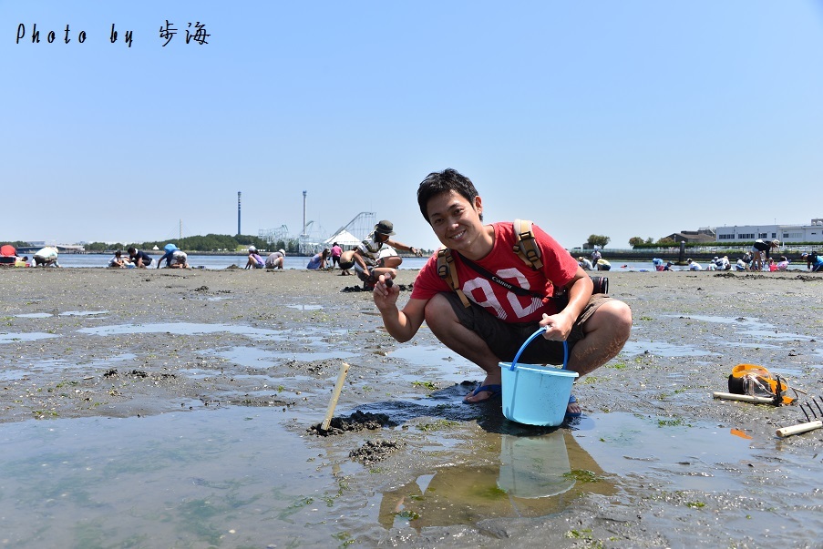 潮干狩り 横浜市金沢区 15 海を歩くゲンゴロウ