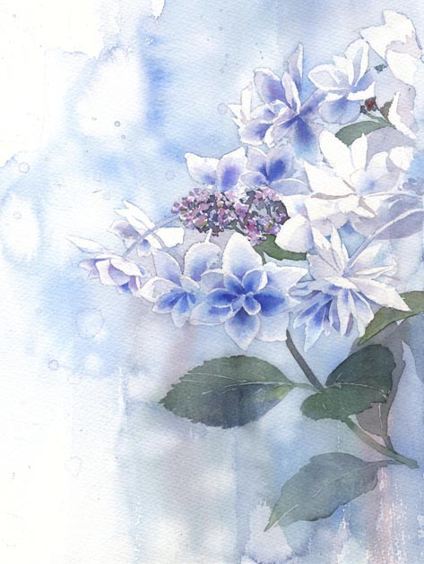 こんぺいとう 紫陽花 教室作品_f0176370_17364829.jpg