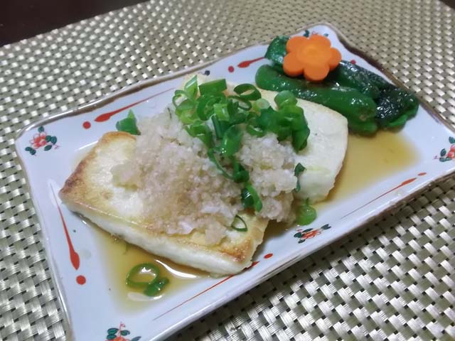豆腐ステーキおろしポン酢_f0019498_22134518.jpg