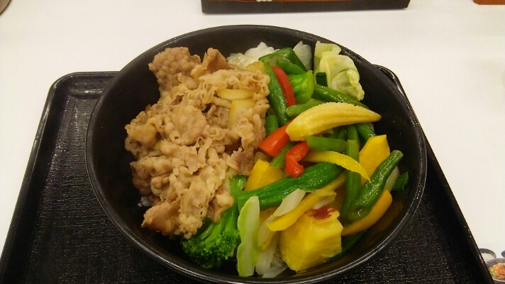 「ベジ牛」食べてみました!@吉野家(多摩)_c0212604_14395269.jpg